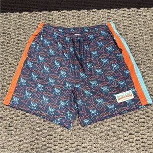 Burlebo Shorts Men’s M Fish Duck Deer Print Quick Dry Wicking Stretch Casual